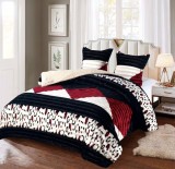 Cumpara ieftin Lenjerie Pat Cocolino Broska Co041, Microfibra Plusata, 3 Piese, , Alb, Negru, Rosu