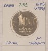 285 Israel, 100 Shequalim 5745, 1985, KM#151, comemorativa, Ze&#039;ev Jabotinsky, Asia