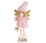 Cumpara ieftin Figurina Inger Girl din portelan si picioare textil 20x9x54 cm