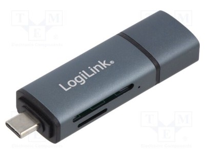 Cititor carduri LOGILINK USB A și USB C, memorie USB 3.2 5Gbps foto