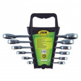 Set 6 chei inelare cu clichet JBM 53021, Cr-V, 8-19 mm