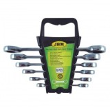 Set 6 chei inelare cu clichet JBM 53021, Cr-V, 8-19 mm