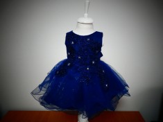 Rochiță Elegantă Bleumarin - 1 an foto