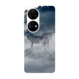 Husa compatibila cu Huawei Nova 9 model Nordic art wolf, Silicon, TPU, Viceversa