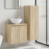 Cumpara ieftin Set dulap baie 2 buc. Stejar Sonoma 33 x 34,5 x 100 cm