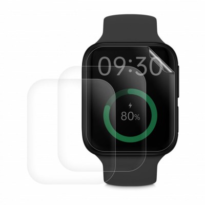 Set 3 Folii protectie pentru OPPO Watch 1 (46mm), Kwmobile, Transparent, Silicon, 57788.1 foto