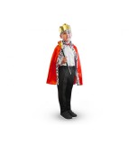 Costum carnaval Rege pentru copii 5 - 6 ani cu pelerina, coroană si sceptru