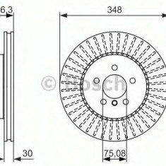 Disc frana BMW Seria 5 (F10, F18) (2009 - 2016) BOSCH 0 986 479 772