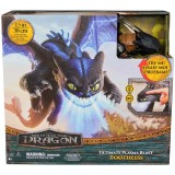 Dreamworks Dragons World of Berk - Figurină Toothless Ultimate Plasma Blast, Figurină interactivă cu lumini și sunet inspirată din filmul &bdquo;How to Trai
