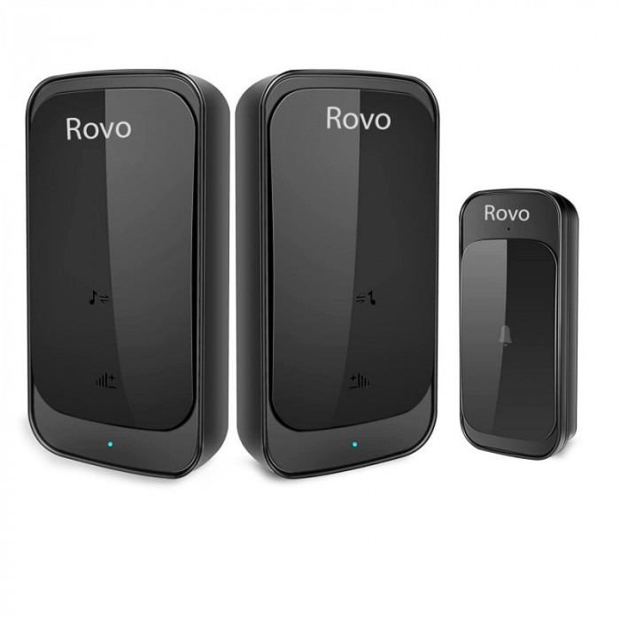 Sonerie Wifi Rovo C03, 2 receptoare, raza de actiune 280 m, 38 melodii