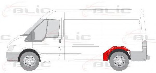 Panou lateral FORD TRANSIT caroserie (2006 - 2014) BLIC 6504-03-2509593P