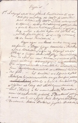 A3773N Act de v&amp;acirc;nzare păm&amp;acirc;nturi, Transilvania cca mijlocul secolului al XIX-lea, h&amp;acirc;rtie cu filigran Nr 3 1840, limba maghiară/Magyar nyelvű okirat foto