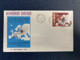 Romania, Exil, emisiunea XXXIV, an 1963, FDC timbru nedantelat, Stampilat, ALL