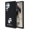 Husa pentru Samsung Galaxy S24 Ultra S928, Karl Lagerfeld, Silicone Karl &amp; Choupette, Neagra