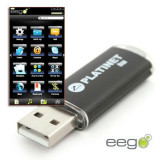 Flash Drive USB X-Depo Soft Eego, 16 GB, Platinet