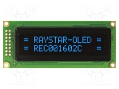 Afișaj OLED alfanumeric 16x2 albastru 85x36x10mm RAYSTAR OPTRONICS