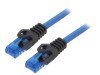 Cablu Patch Cord Logilink U/UTP Cat 6a, 3m, Albastru, RJ45, Cupru 24AWG