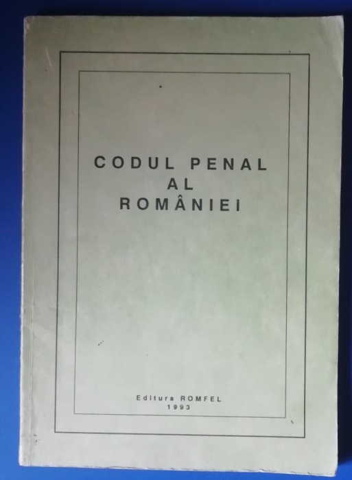 myh 32s - Codul penal al Romaniei - ED 1993