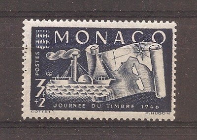 Monaco 1946 - Ziua Timbrului, MNH foto