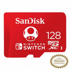 Card Sandisk Nintendo Cobranded 128GB MicroSDXC Clasa 10 foto