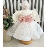 Cumpara ieftin Rochita Botez Demi, cu Flori, Alb - DPH89