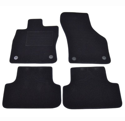 Covorase mocheta Seat Leon 2013- Negru, set de 4 bucati Kft Auto foto