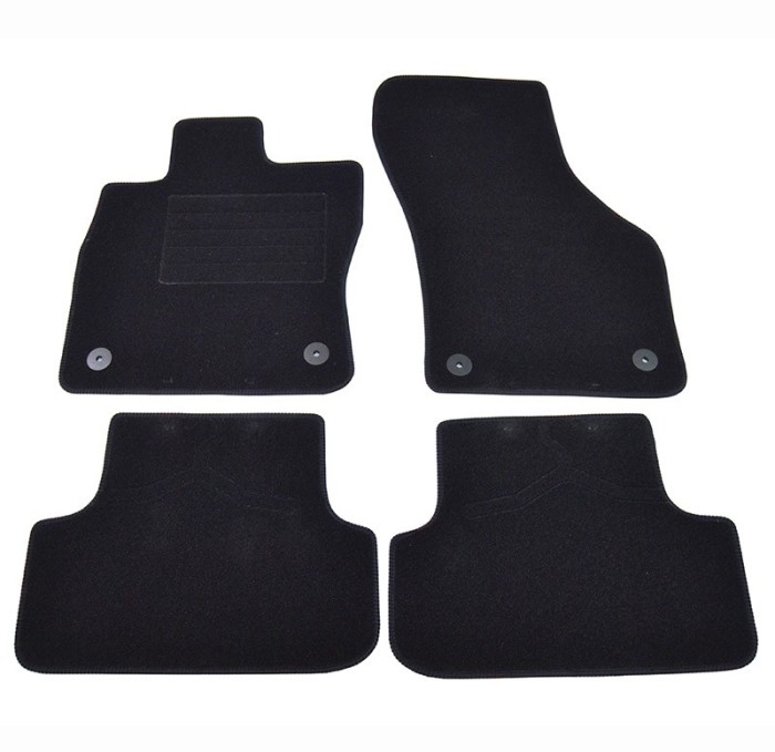 Covorase mocheta Seat Leon 2013- Negru, set de 4 bucati Kft Auto