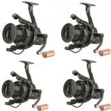 Kit 4 Mulinete Prowess Excelia 6008 FD, Frana Fata, 8 Rulmenti, Tambur Long Cast, Recuperare Rapida 104cm, Pescuit Crap