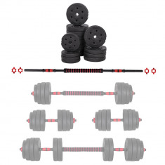 Set Haltera si Gantere Ciment inSPORTline CEMBER 40KG FitLine Training