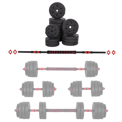 Set Haltera si Gantere Ciment inSPORTline CEMBER 40KG FitLine Training foto