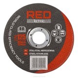 Disc de taiere pentru metal, 125 mm, Red Technic RTTDM0102
