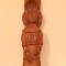 Sculptura in lemn cavaler medieval cruciat, 51.5cm lungime
