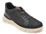 Pantofi sport CLARKS bleumarin, STEP 365 LACE, din nabuc