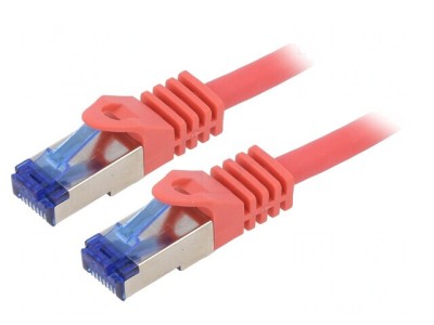 Patch Cord Ethernet Cat6a S/FTP LSZH Roșu 1.5m foto