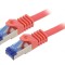 Patch Cord Ethernet Cat6a S/FTP LSZH Roșu 1.5m