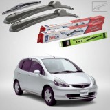 Cumpara ieftin Ștergătoare Honda Fit Gen I GD1/GD3 2001-2007 | Set Față și Spate Flat &ndash; TeamCar&reg;