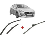 Cumpara ieftin Set 3 stergatoare HYUNDAI i30 Hatchback Van (GDE) 2015 - 2017, pentru parbriz si luneta, Bosch Aerotwin