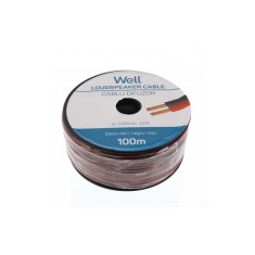 Cablu difuzor rosu/negru 2x0.35mm CCA Well LSP-CCA0.35BR-100-WL