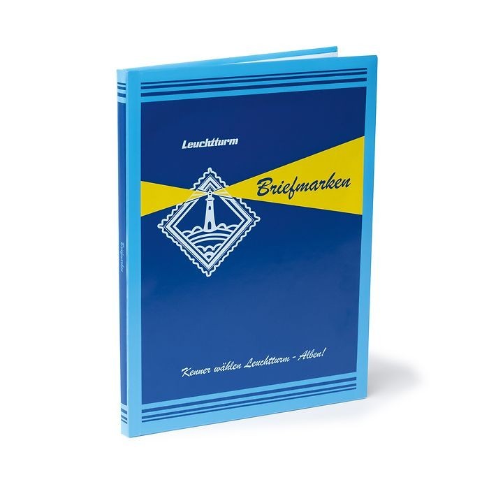 Leuchtturm RETRO - Clasor pentru timbre cu 8 file / 16 pagini alba , format A4