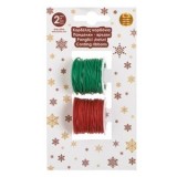 Set Sireturi de Craciun, 2 buc, 3m, Verde si Rosu, CMCLASS
