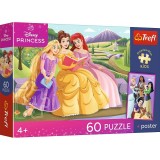 PUZZLE TREFL 60 PREMIUM PLUS KIDS DISNEY PRINCESS PUTEREA IN CORANA CU POSTER