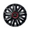 Set 4 capace roti Negre Cu Inel Rosu Royal R14 pentru gama auto SsangYoung