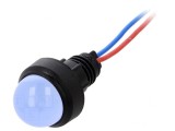 Lampă LED albastră 12V &Oslash;13mm IP40