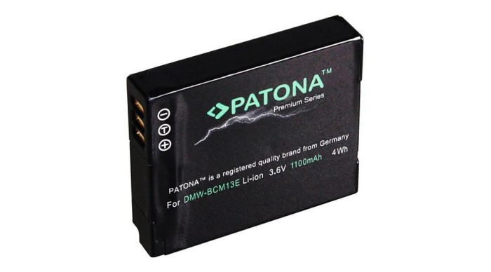 Baterie Panasonic DMW-BCM13 DMC-TZ41 DMC-TS5 DMC-FT5 1250mAh / 4.5Wh / 3.6V Premium - Patona Premium