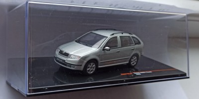 Macheta Skoda Fabia 1 Combi/Break 2000 Silver - IXO Premium 1/43 foto