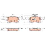 TRW set placute frana, frana disc Cotec