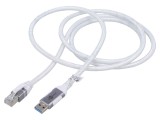 Cablu USB 3.0 RJ45 1,5m alb F/UTP