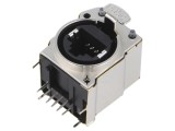 Conector RJ45 Cat 6 EMI 8p8c THT 19,8x19,8mm Amphenol RJX8FB6HLPEB