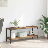 vidaXL Cabinet TV Lemn Vechi 100x33x41cm Lemn Ingineresc și Fier 881111