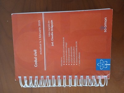 Codul Civil Actualizat 2019-Claudiu Drăgușin foto